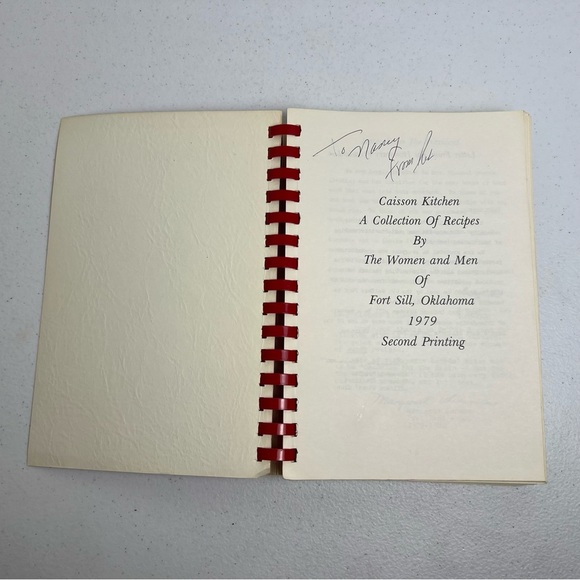 70’s Caisson Kitchen Spiral Cookbook Second Printing Oklahoma Military Ft Sill - Picture 4 of 10